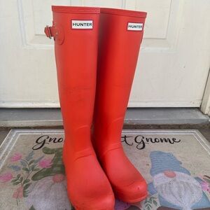 Hunter Clementine Rain Boots Sz 9 Great Condition
